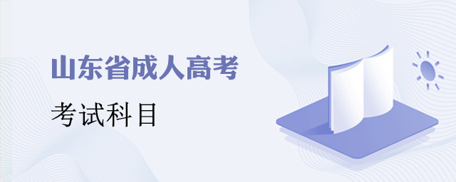 山东省成人高考考试科目