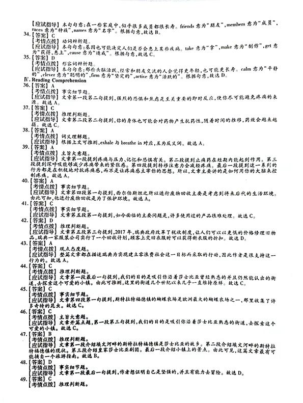 2021ȫ()˸߿רӢ⼰