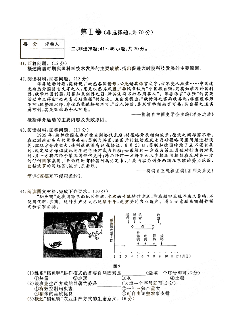 2015ȫ˸߿Ŀۺϡʷ⼰