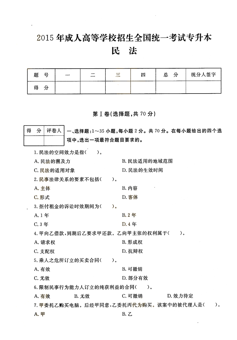 2015ȫ()˸߿ר񷨡⼰